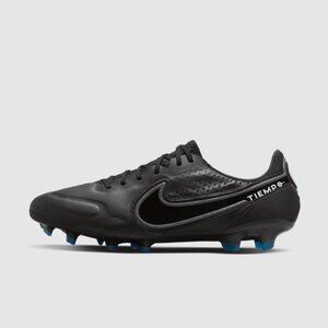 Nike Tiempo Legend 9 Elite FG Soccer Cleats Black Blue Size 5.5 / Size 7 Women's